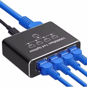 Gigabit Ethernet Switch RJ45 LAN Splitter 1000Mbps Network Extension Adapter – 5 Port