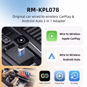 2-in-1 Wireless CarPlay & Android Auto Adapter – AI Smart Box