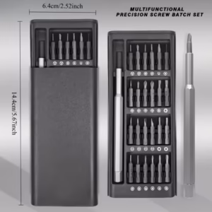 24-in-1 Digital Precision Maintenance Screwdriver Set with Portable Storage Box and Electronic Device Disassembly Tool